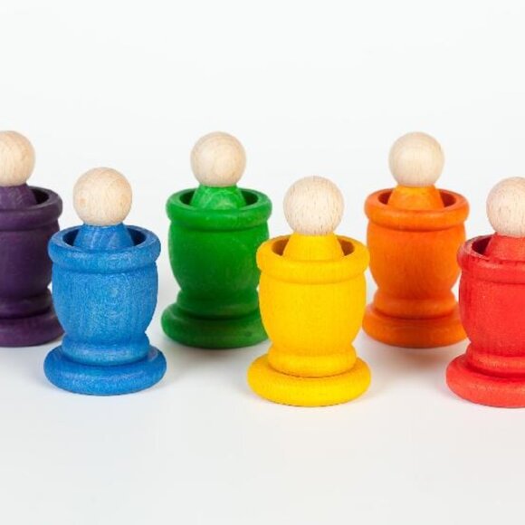 NWT Grapat Wooden Toys Nins, Mates & Coins Set - Picture 2 of 2